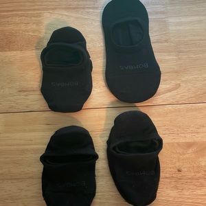 Bombas Lightweight no show black socks